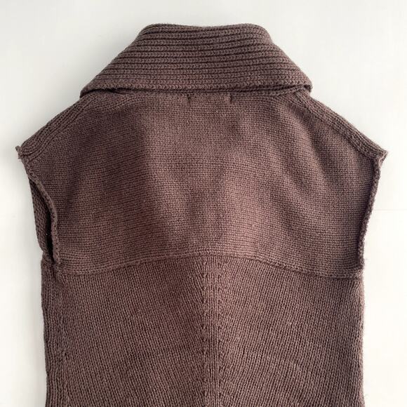 Vintage Old Navy Y2K Lambswool Blend Open Front Sleeveless Cardigan Size M - Picture 10 of 15